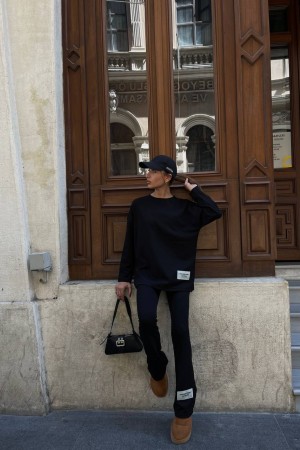 177089 TOPTAN SİYAH EŞOFMAN TAKIM