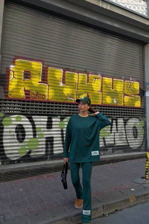 177090 TOPTAN YEŞİL EŞOFMAN TAKIM