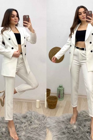 177230 TOPTAN BEYAZ PANTOLON TAKIM