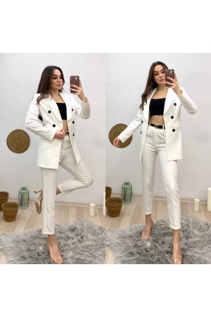 177230 TOPTAN BEYAZ PANTOLON TAKIM