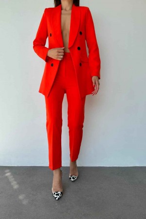 177235 TOPTAN NAR ÇİÇEĞİ PANTOLON TAKIM