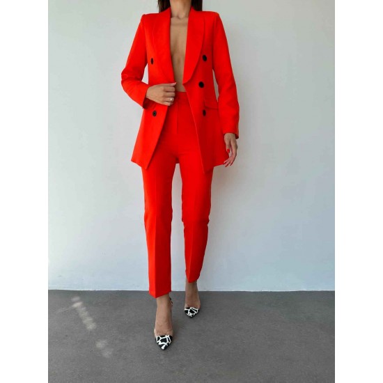 177235 TOPTAN NAR ÇİÇEĞİ PANTOLON TAKIM