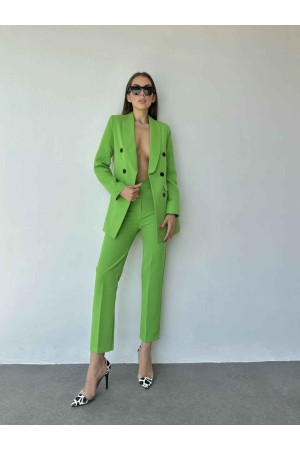 177238 TOPTAN YEŞİL PANTOLON TAKIM