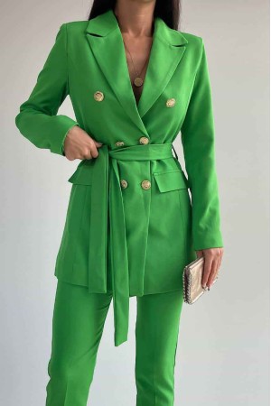 177241 TOPTAN YEŞİL PANTOLON TAKIM