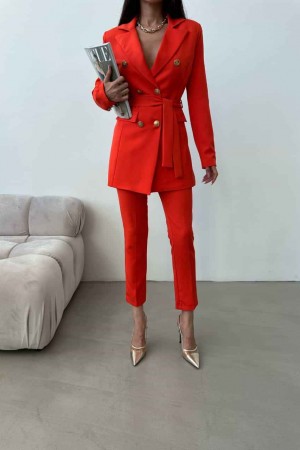 177245 TOPTAN NAR ÇİÇEĞİ PANTOLON TAKIM