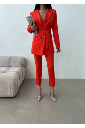 177245 TOPTAN NAR ÇİÇEĞİ PANTOLON TAKIM