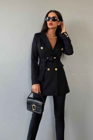 177249 TOPTAN SİYAH PANTOLON TAKIM