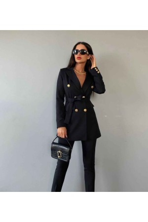 177249 TOPTAN SİYAH PANTOLON TAKIM