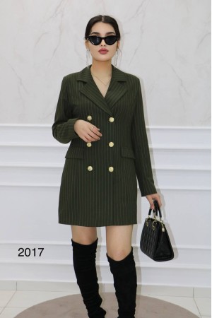 177337 TOPTAN ÇİZGİLİ ELBİSE