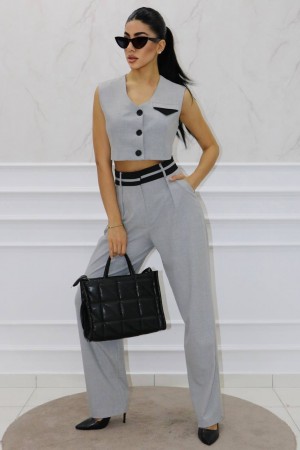 177343 LIGHT GREY Pants suit