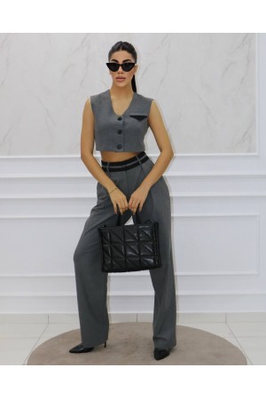 177345 TOPTAN GRİ PANTOLON TAKIM