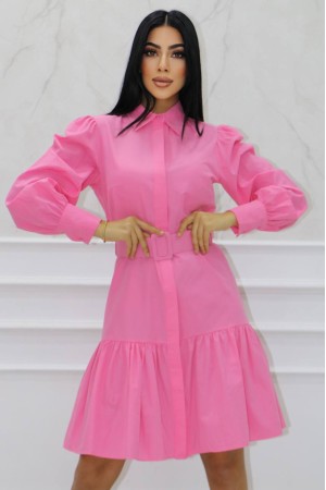 177349 TOPTAN PEMBE ELBİSE