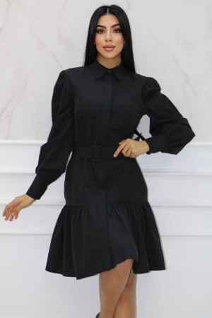 177350 TOPTAN SİYAH ELBİSE