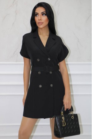 177352 TOPTAN SİYAH ELBİSE