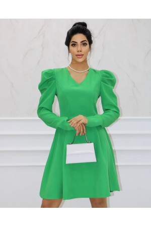 177365 TOPTAN YEŞİL ELBİSE