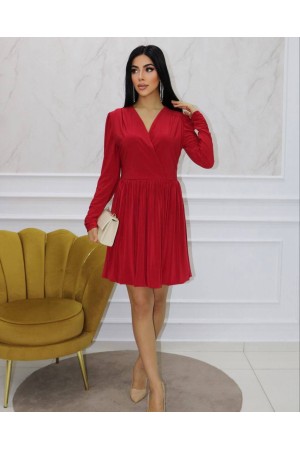 177378 TOPTAN KIRMIZI ELBİSE