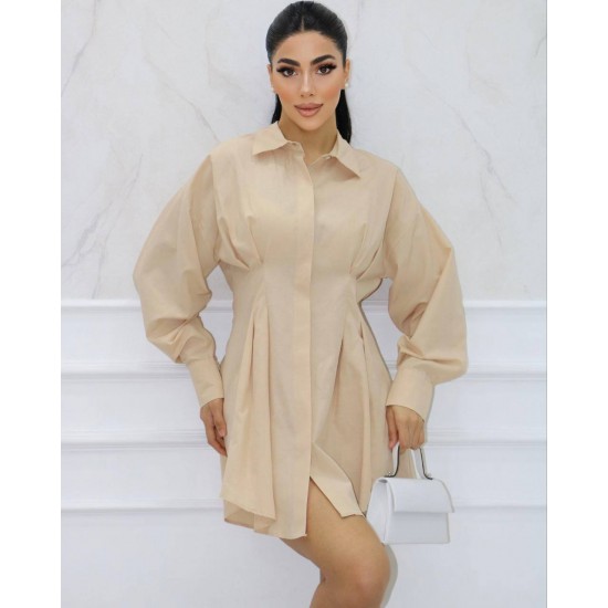 177390 beige DRESS
