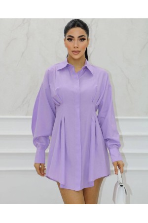 177391 TOPTAN LİLA ELBİSE