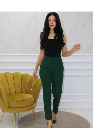 177395 TOPTAN ZÜMRÜT YEŞİL PANTOLON