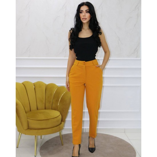177400 mustard TROUSERS