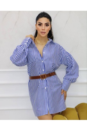 177404 TOPTAN ÇİZGİLİ GÖMLEK
