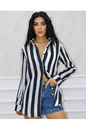 177419 TOPTAN ÇİZGİLİ GÖMLEK