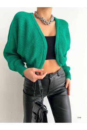 177669 GREEN CARDIGAN