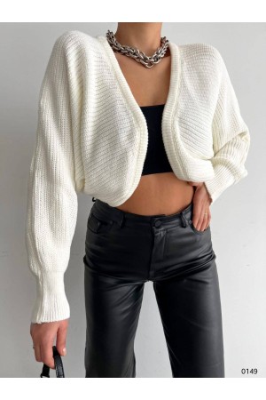 177673 white CARDIGAN