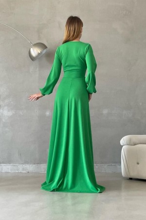 177682 GREEN Evening dress