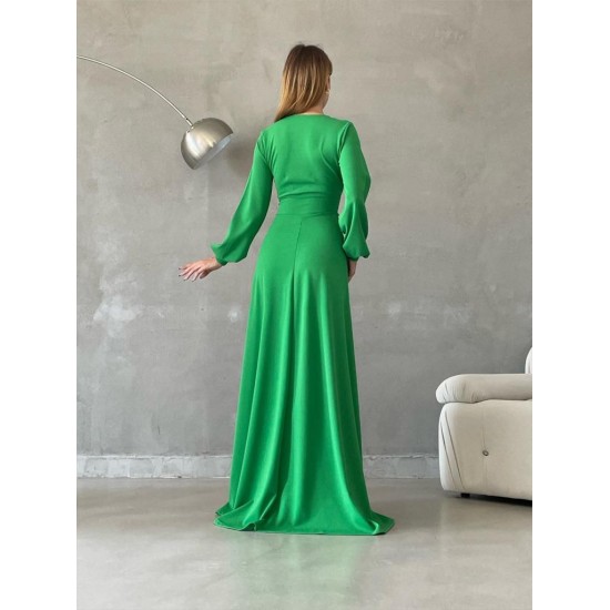 177682 GREEN Evening dress
