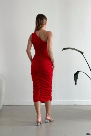 177726 red Evening dress