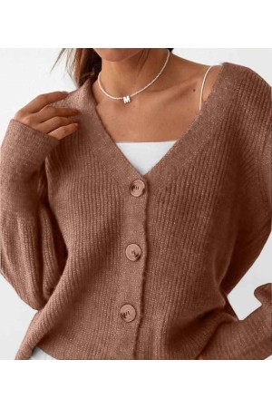 178111 coffee CARDIGAN