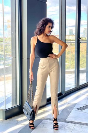 178119 beige TROUSERS