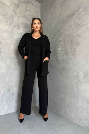 178618 black Pants suit