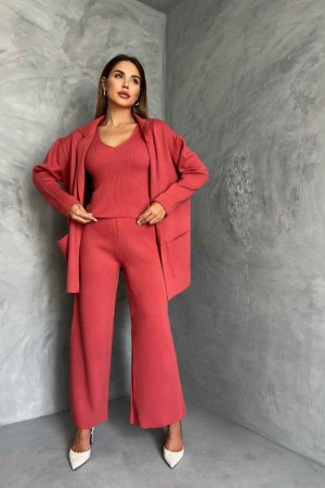 178620 TOPTAN NAR ÇİÇEĞİ PANTOLON TAKIM