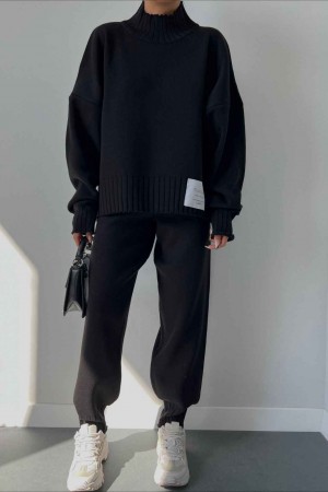 178628 TOPTAN SİYAH PANTOLON TAKIM