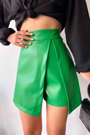 179535 GREEN SHORT SKIRT
