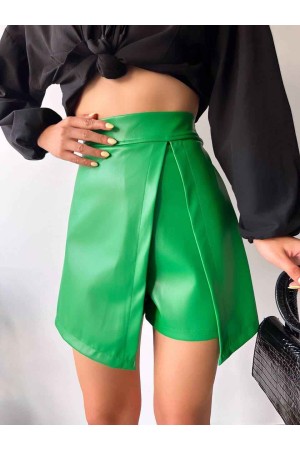179535 GREEN SHORT SKIRT