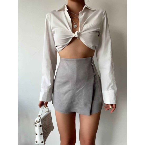 179546 Grey SHORT SKIRT