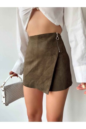 179547 TOPTAN HAKİ ŞORT ETEK