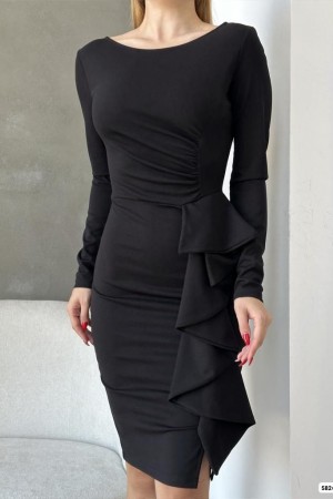 180026 TOPTAN SİYAH ABİYE