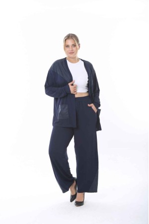 180136 TOPTAN LACİVERT PANTOLON TAKIM