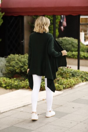 180661 TOPTAN ZÜMRÜT YEŞİL HIRKA