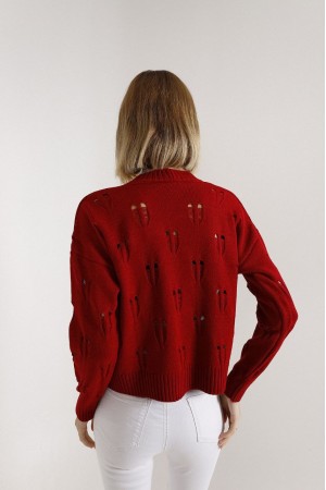 180667 burgundy CARDIGAN