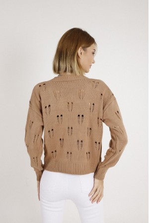 180668 camel CARDIGAN