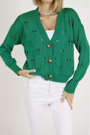 180670 GREEN CARDIGAN