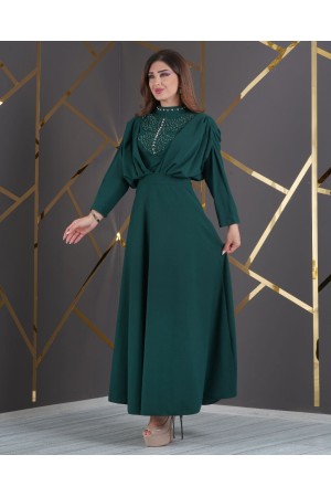 181009 Emerald Green Evening dress