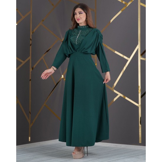181009 Emerald Green Evening dress