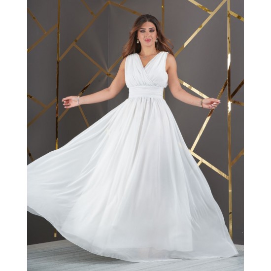 181016 white Evening dress