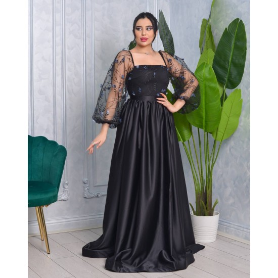 181021 black Evening dress